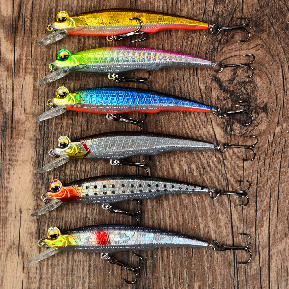 Fishing Hook Treble - 6 leurres de pêche Minnow, leurres