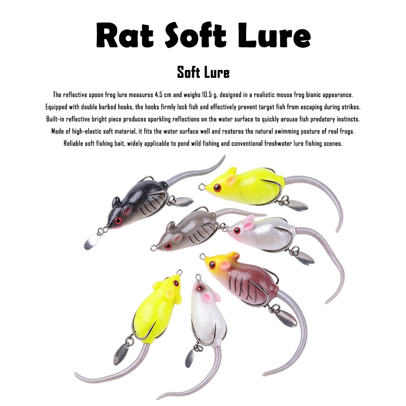 Fishing Hook Weedless - 1/2/3/4 pièces Leurre souple Spinner Double