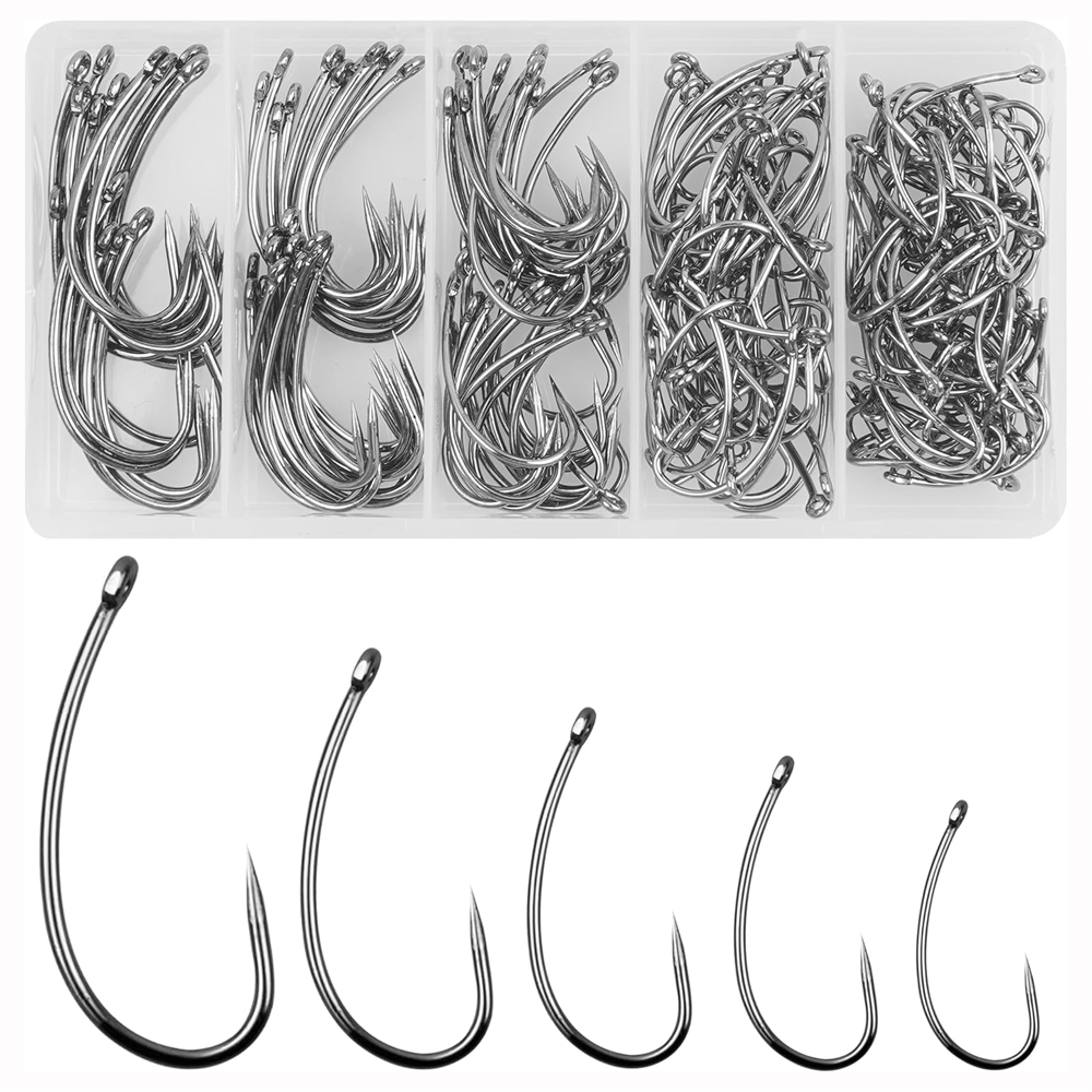 Fishing Hook Circle - Kit d'hameçons circulaires sans ardillon pour