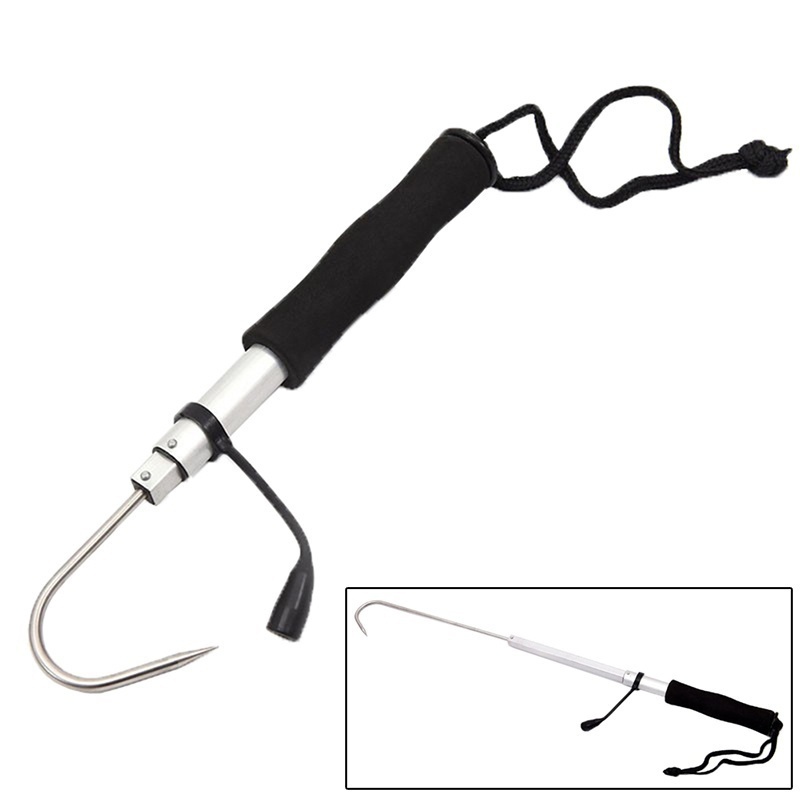 Fishing Hook Stainless Steel - Nouvelle lance télescopique rétractable en acier