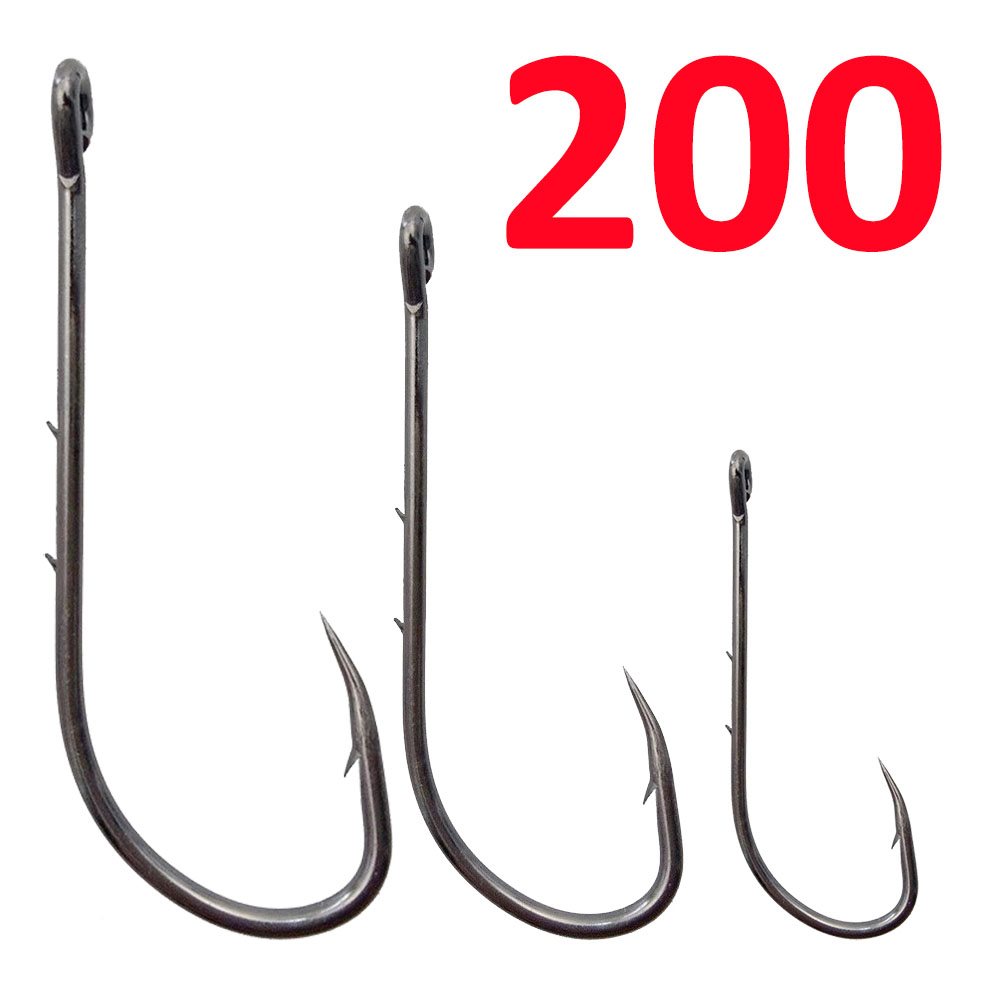 Fishing Hook Circle - 200 pièces porte-appât hameçon carpe crochets