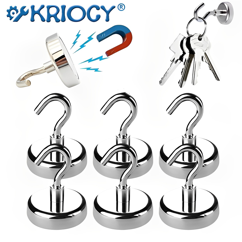 Fishing Hook Stainless Steel - Crochet magnétique rond puissant en néodyme,