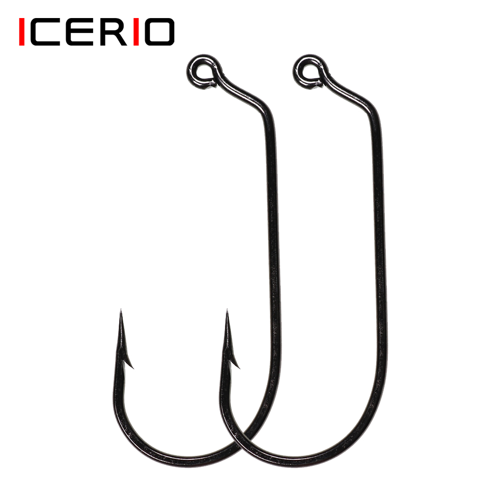 Fishing Hook Barbless - ICERIO 20 pièces 60 degrés gabarit
