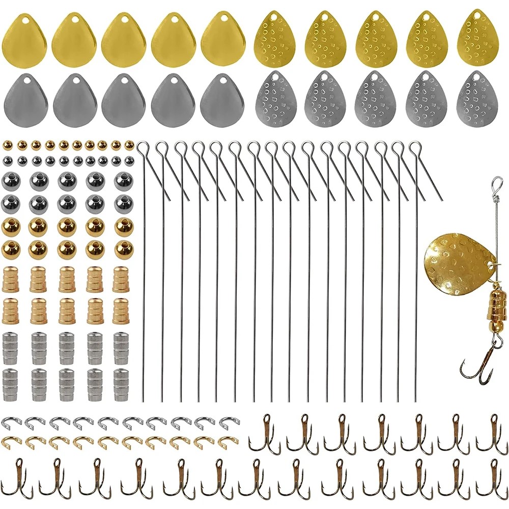 Fishing Hook Treble - 140 pièces Kit de fabrication de