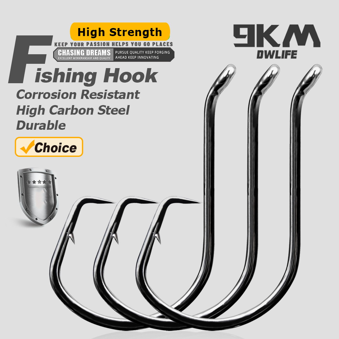 Fishing Hook Barbless - 9KM cercle crochets de pêche 25