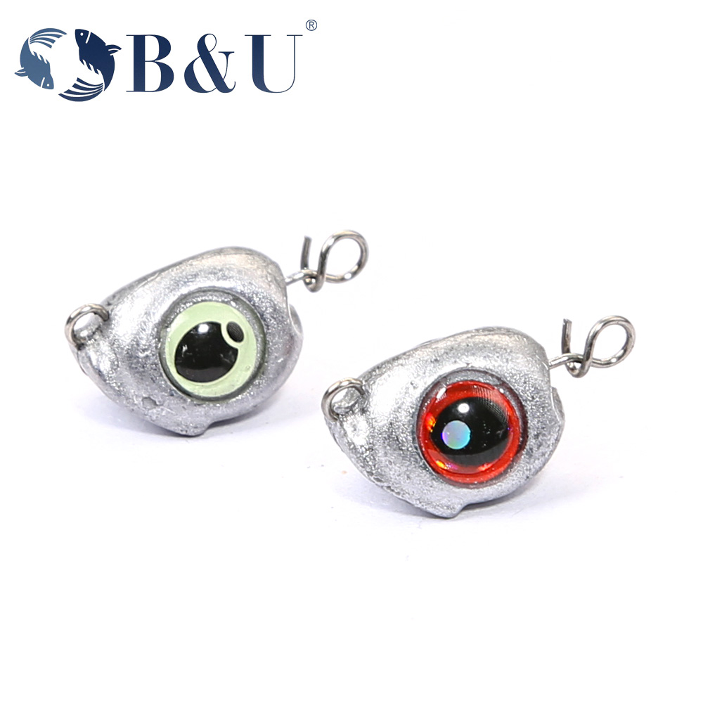 Fishing Hook Jig - B&U Swing Jig Head Cheburashka Sinker,
