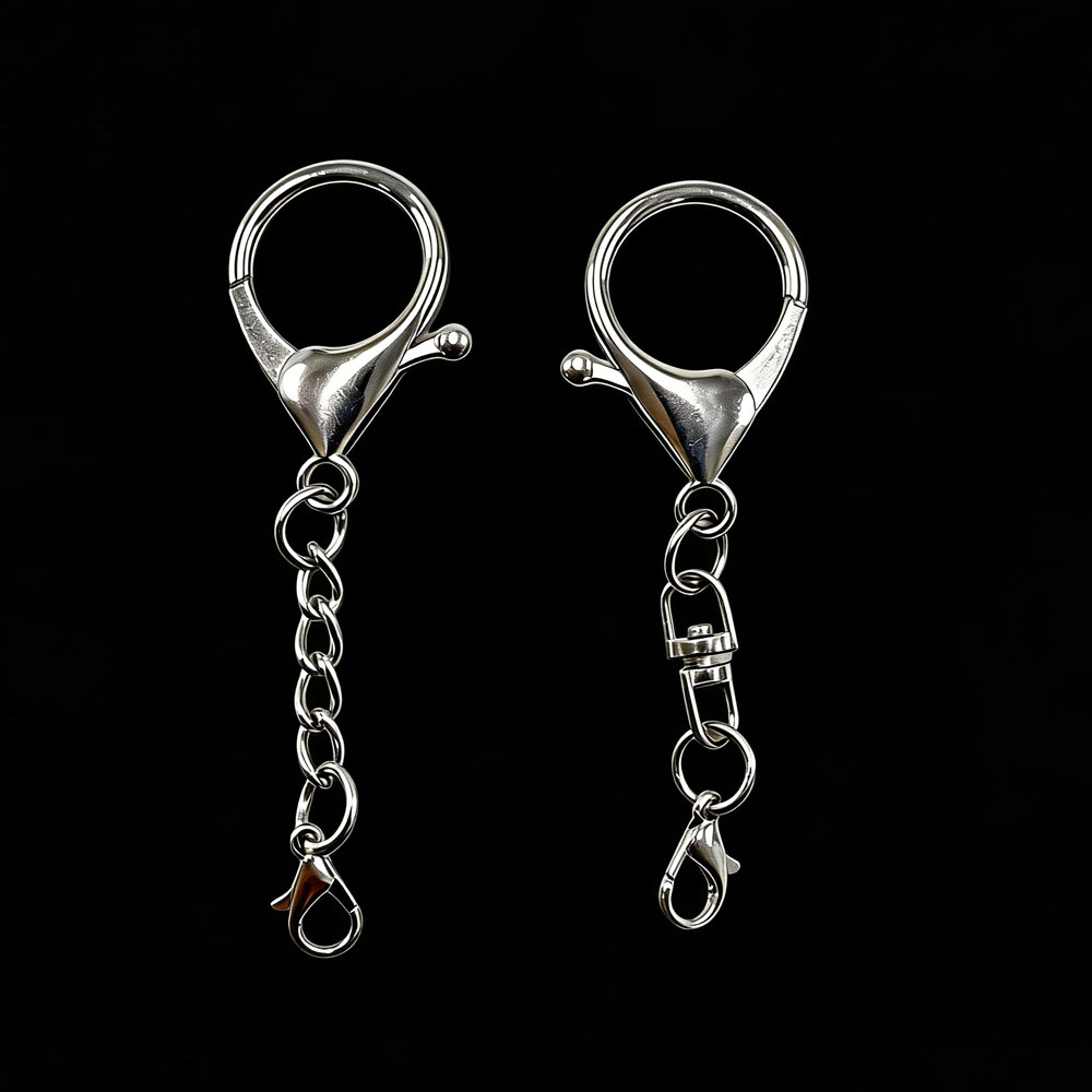Fishing Hook Size - Lot de 10 fermoirs mousquetons grands