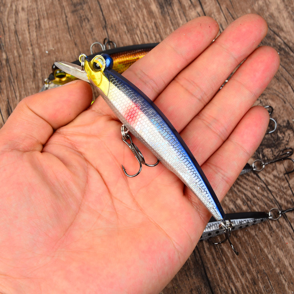 6 leurres de pêche Minnow, leu - Fishing Hook Treble avis et prix