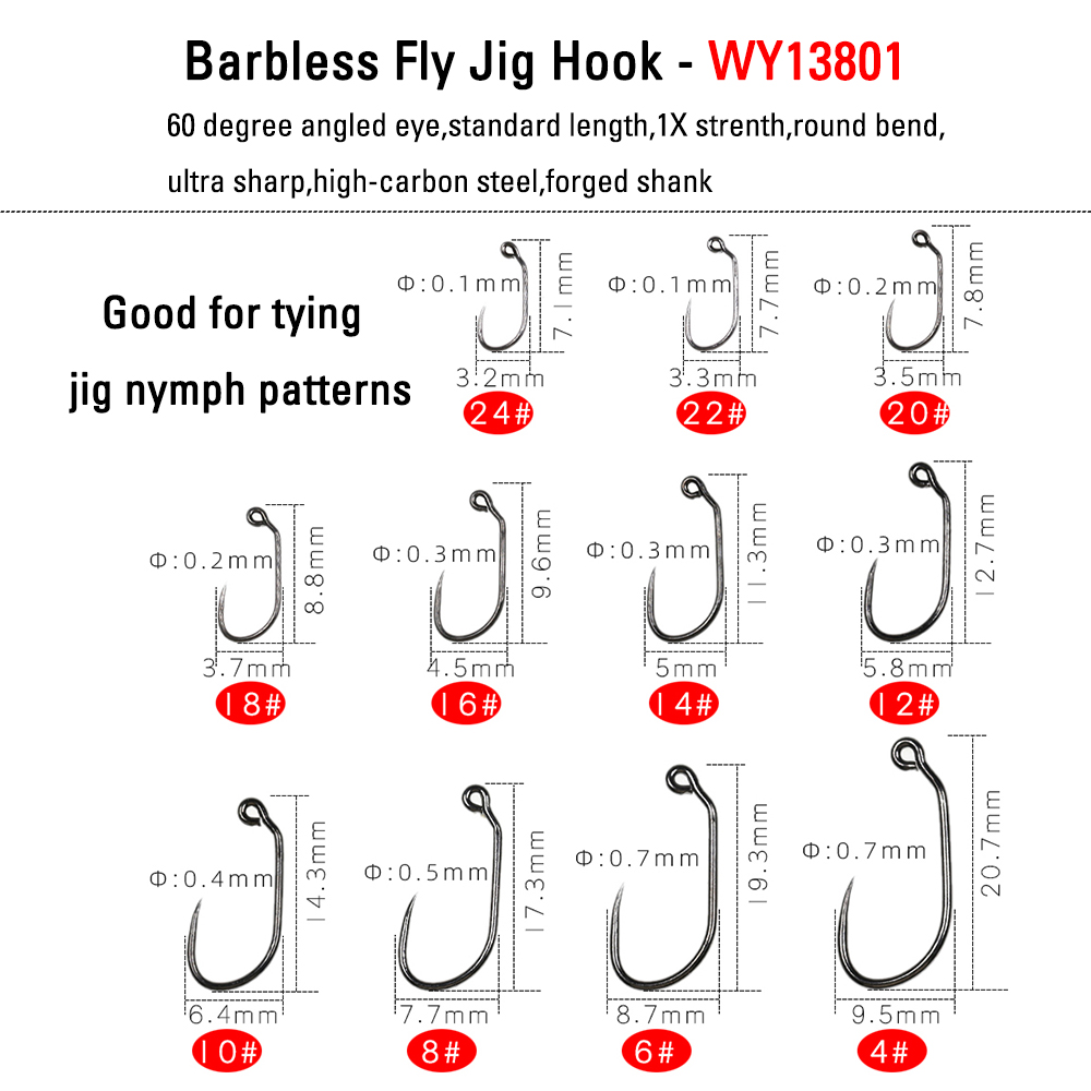 30 pièces # 24 - # 4 hameçons  - Fishing Hook Barbless avis et prix