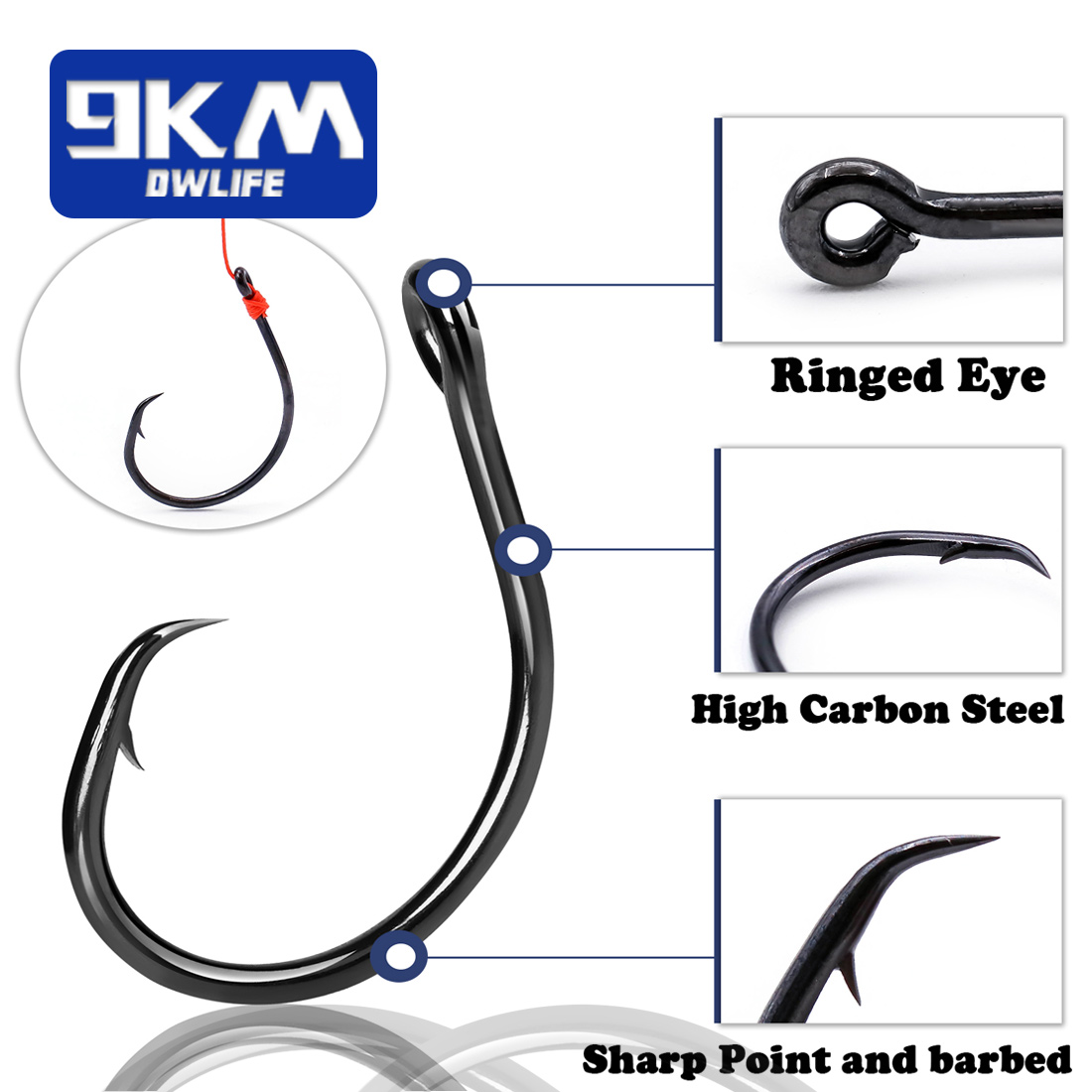 Hameçons circulaires à large é - Fishing Hook Circle avis et prix