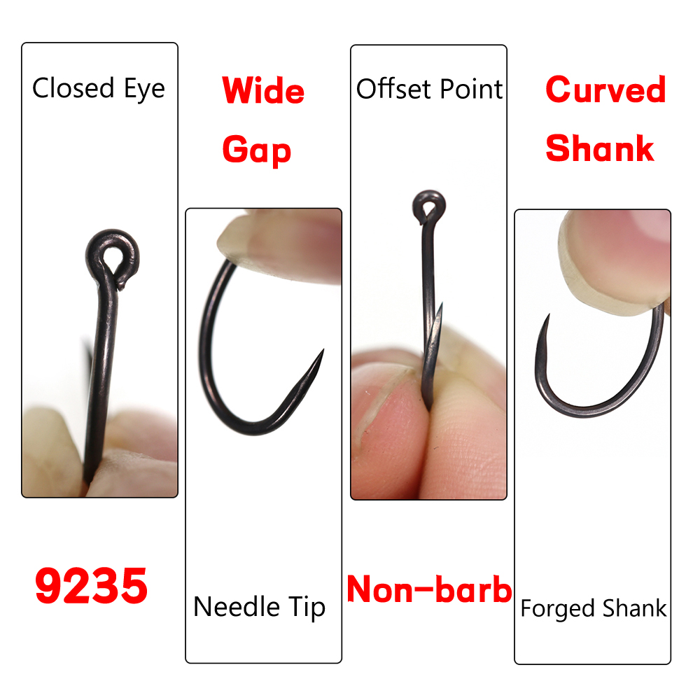 50 hameçons de pêche à la carp - Fishing Hook Barbless avis et prix