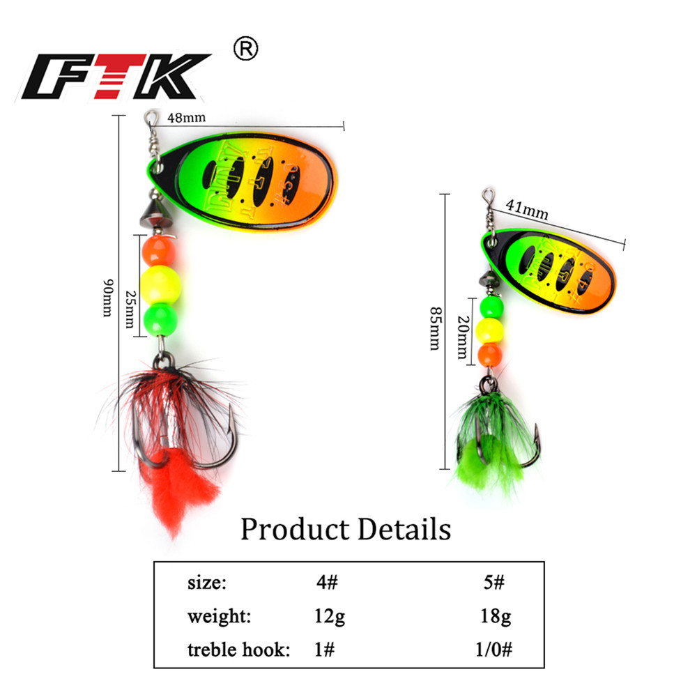 FTK – appât dur en métal avec  - Fishing Hook Treble avis et prix