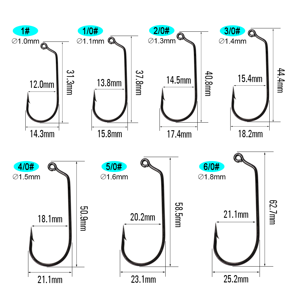 ICERIO 20 pièces 60 degrés gab - Fishing Hook Barbless avis et prix