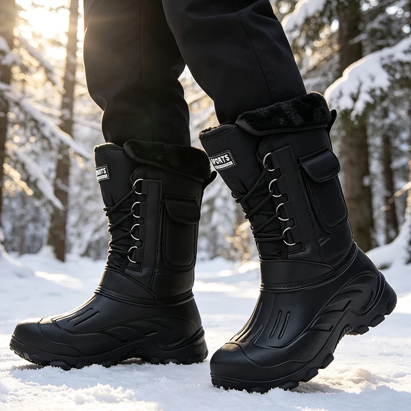 Bottes d'hiver pour hommes, ch - Fishing Hook avis et prix