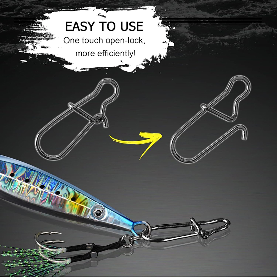 50 pièces Snaps à manivelle en - Fishing Hook Stainless Steel avis et prix
