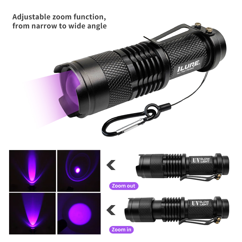 Mini lampe de poche UV 395nm,  - Fishing Hook Jig avis et prix