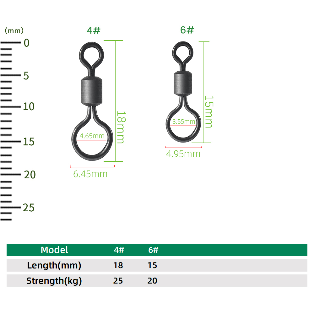 100 pièces Émerillons de pêche - Fishing Hook Size avis et prix