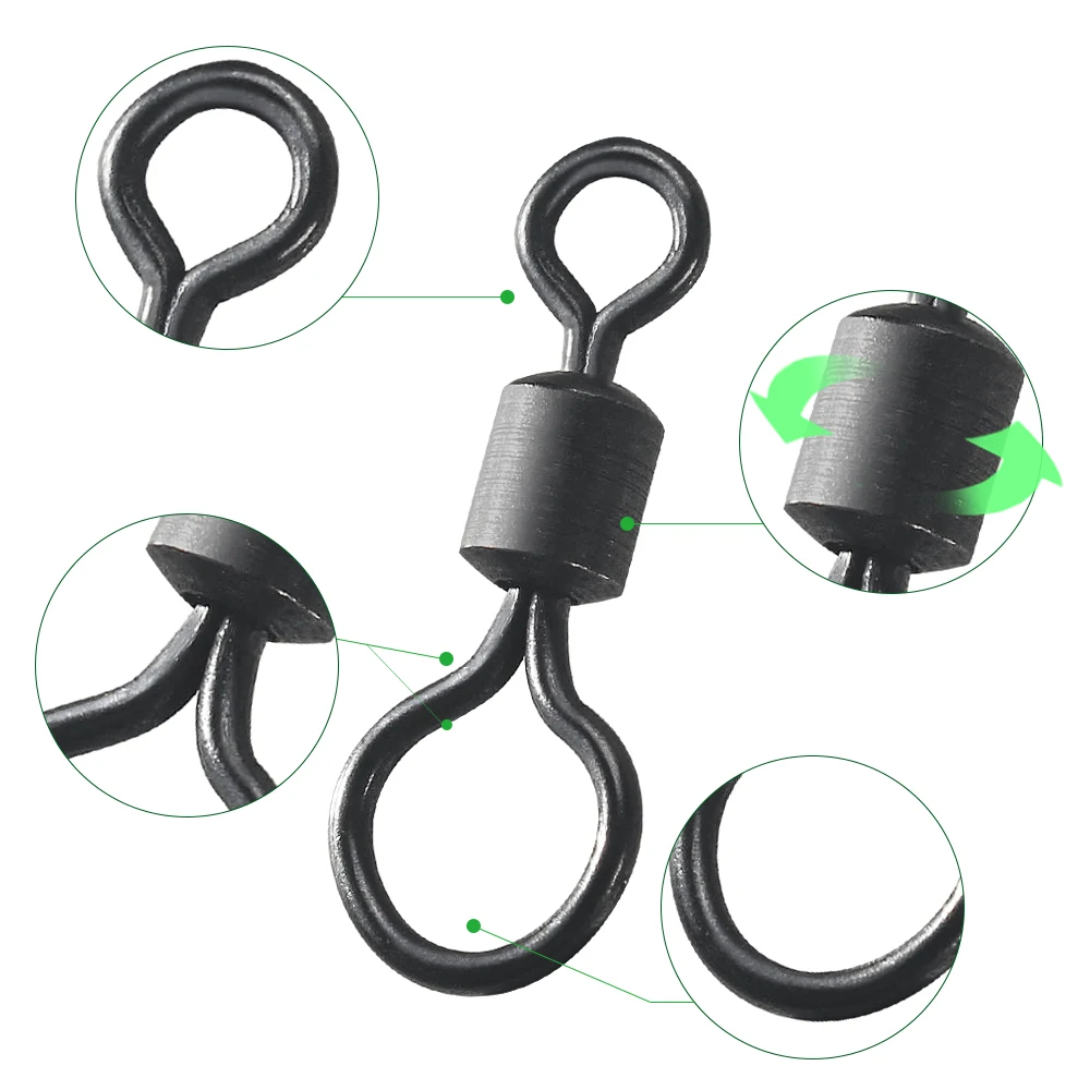 100 pièces Émerillons de pêche - Fishing Hook Size avis et prix