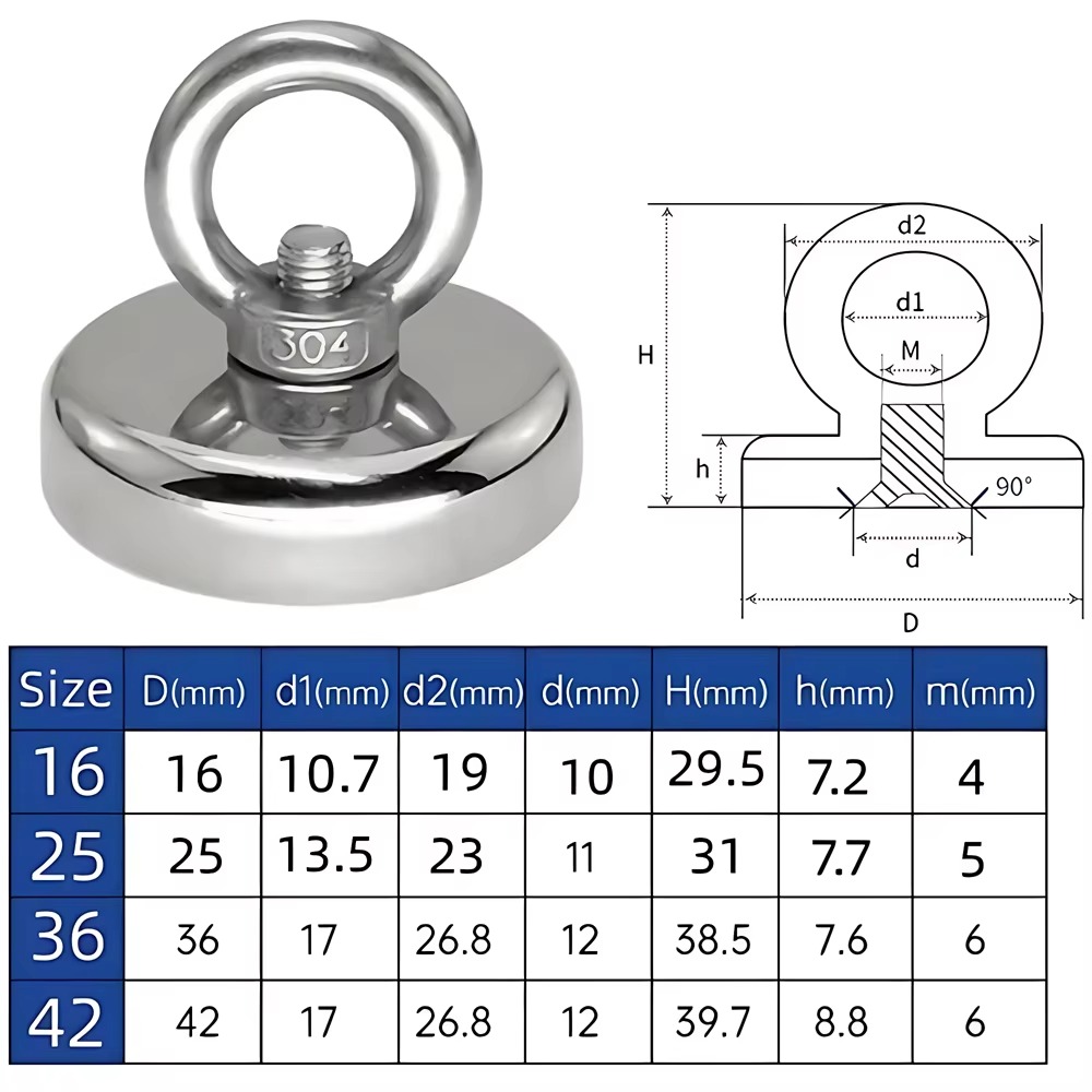 Support magnétique en néodyme  - Fishing Hook Stainless Steel avis et prix