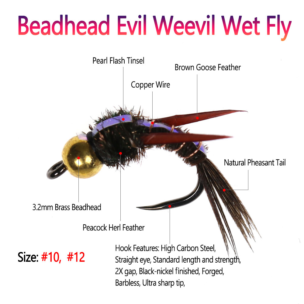 Bimoo 8 pièces en laiton Beadh - Fishing Hook Barbless avis et prix