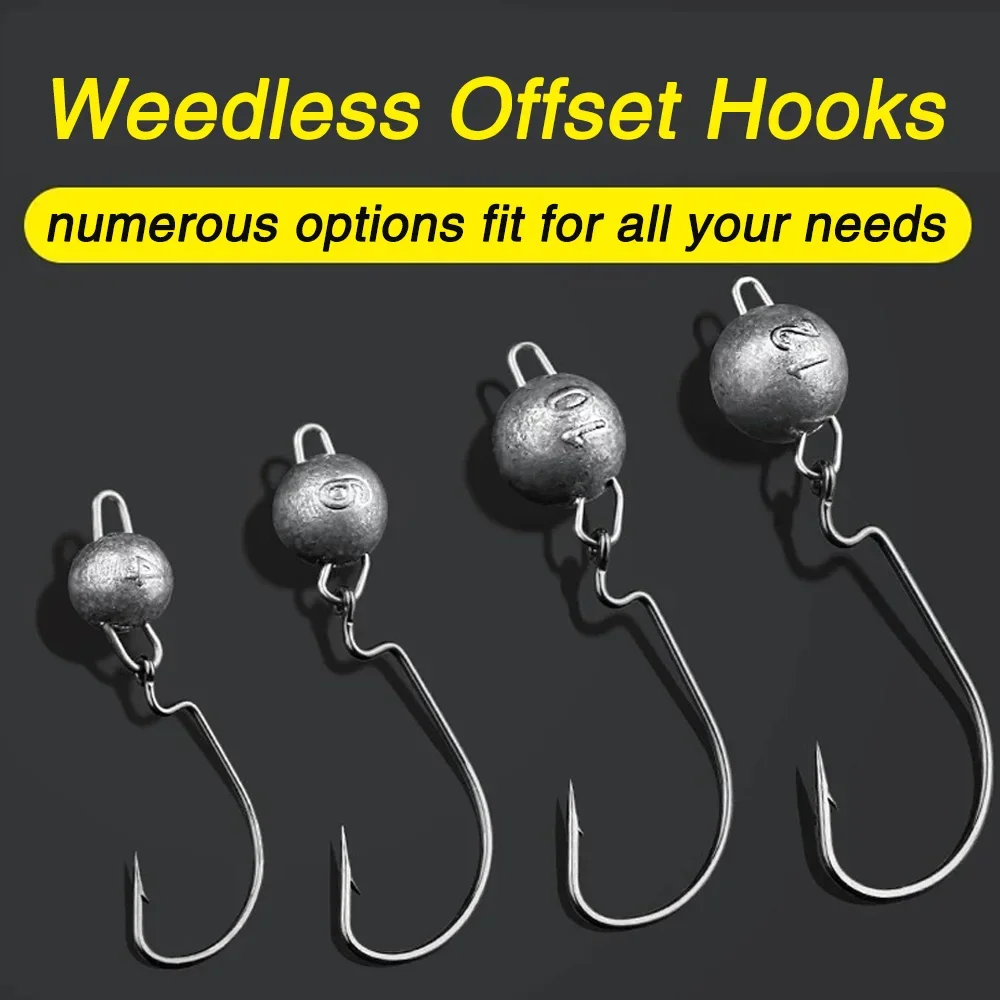 5 pièces tête de gabarit en mé - Fishing Hook Weedless avis et prix