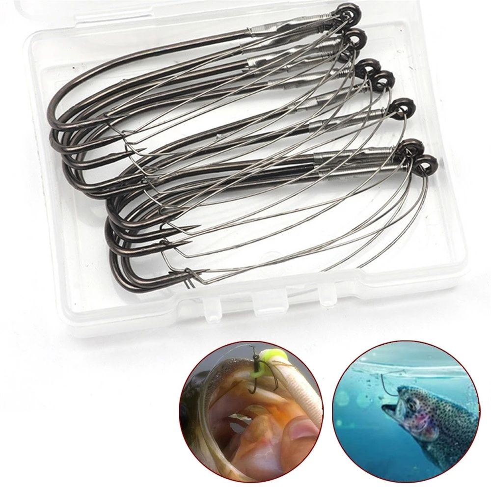 Hameçons de pêche en acier à h - Fishing Hook Weedless avis et prix