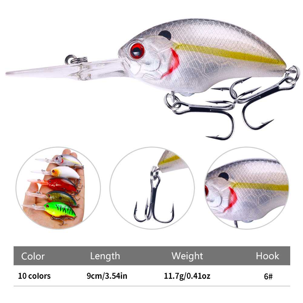 HENGJIA 11.7G 9CM Leurres de p - Fishing Hook Treble avis et prix