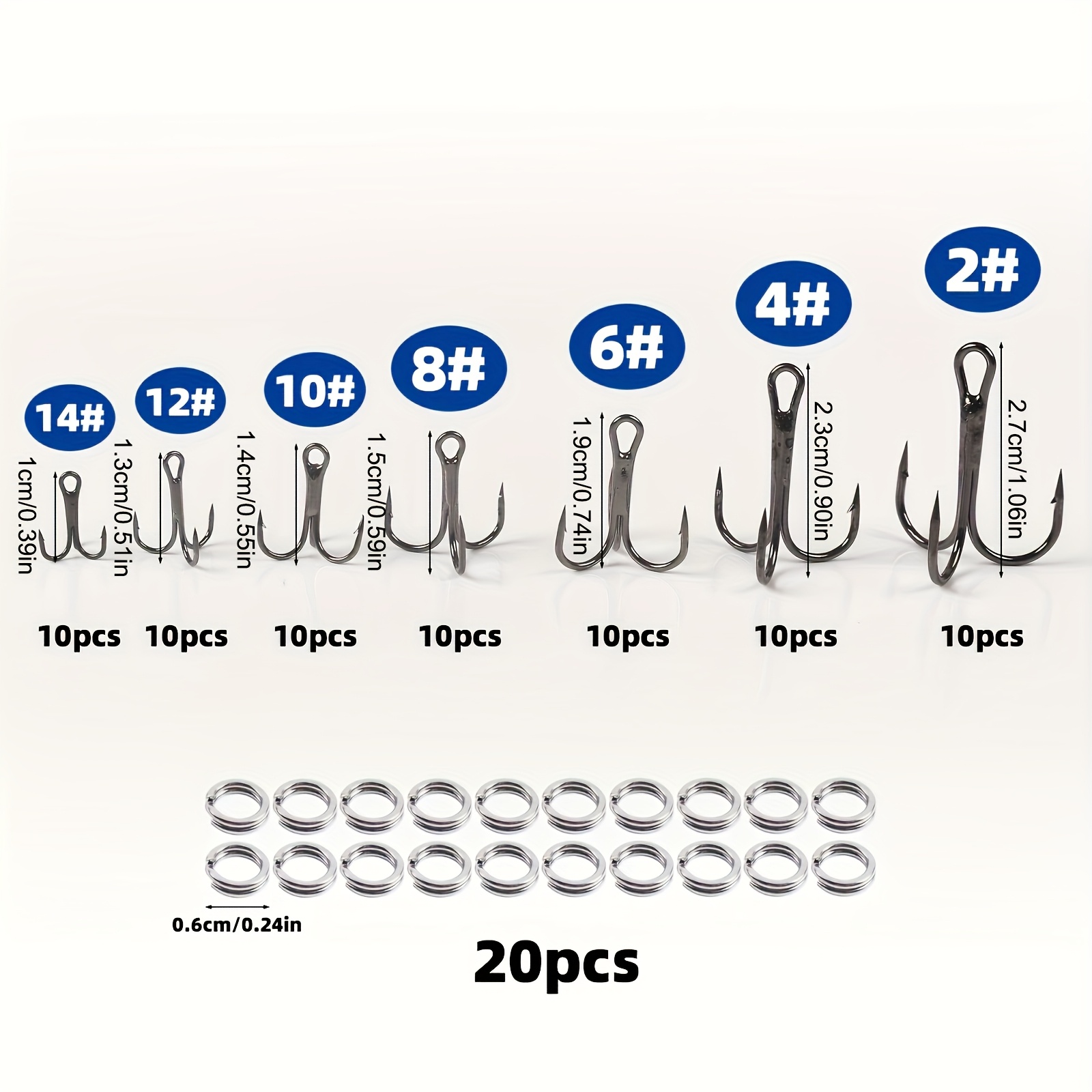 Kit de leurres à triple hameço - Fishing Hook Circle avis et prix