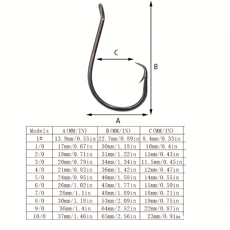 50pcs crochets circulaires équ - Fishing Hook Circle avis et prix