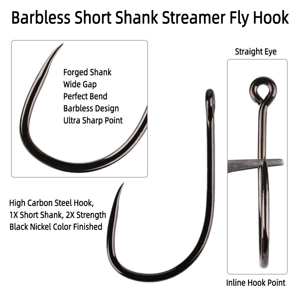 20 pièces # Hameçons à tige co - Fishing Hook Barbless avis et prix